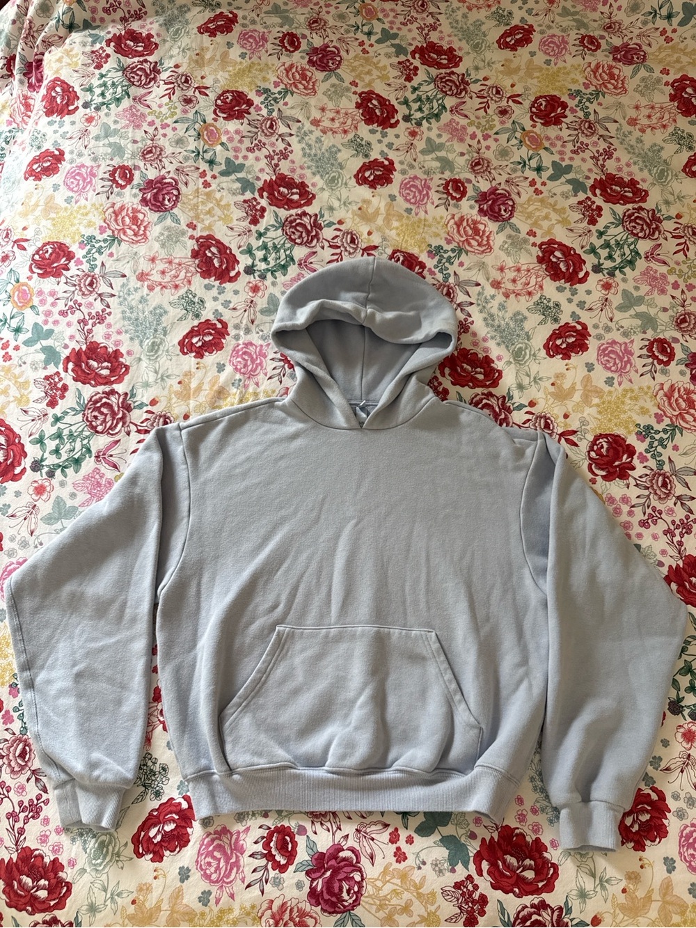 SKIMS Light Blue Cotton Hoodie
